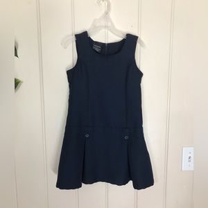 Girls George Navy Blue School Uniform Dress 
Pleated Skirt
6 / 7 Small 
100% P…